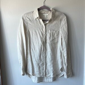 H&M Cream Button Down Shirt